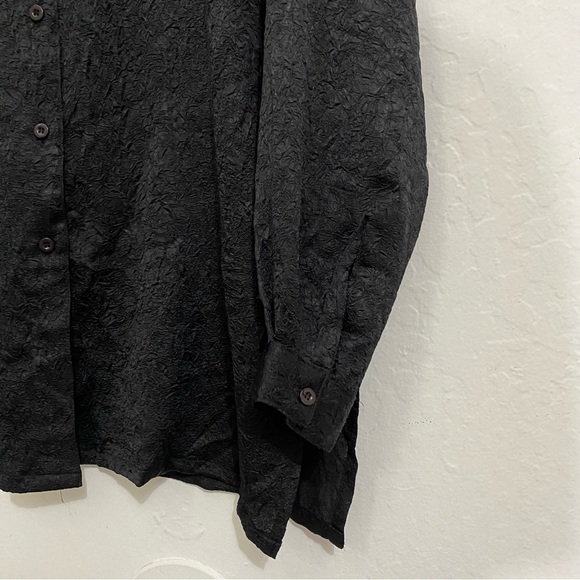 Take Two Clothing Co. Vintage Crinkle sheen Button Up Collared Shirt - Picture 7 of 7